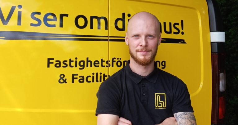 Robin Axelsson, fastighetsskötare och reparatör.