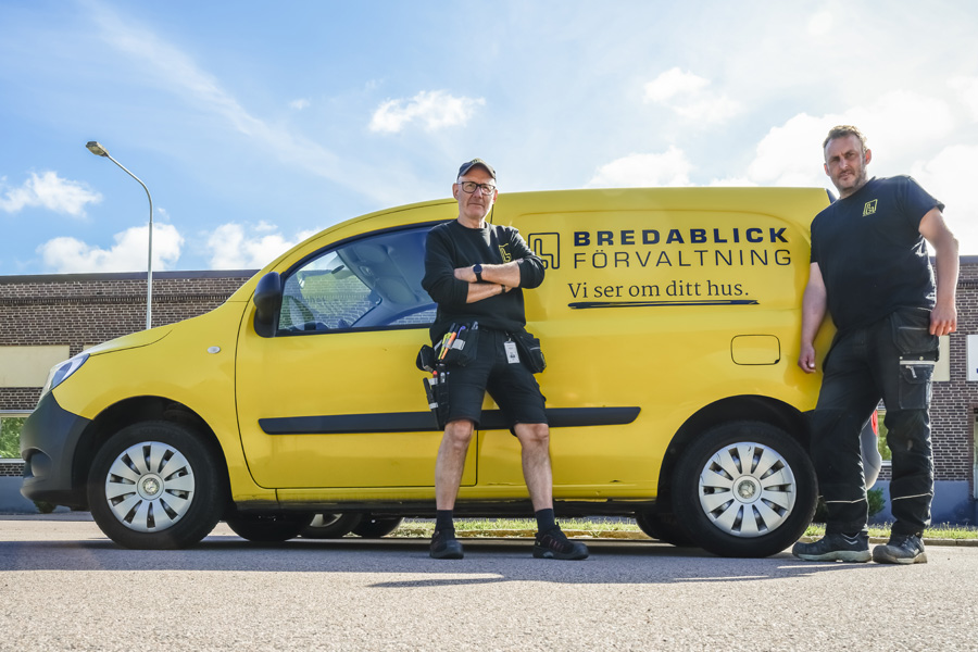 En teknisk förvaltare och en fastighetsskötare