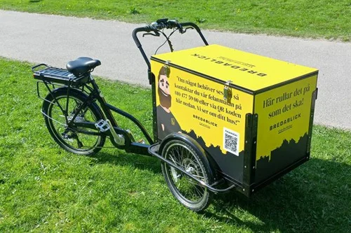 Miljövänlig fastighetsskötsel med lådcykel