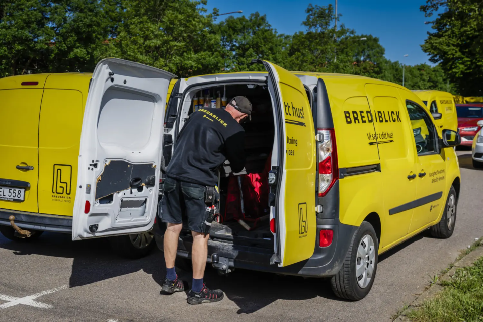 fastighetsskötaren Bosse jobbar med teknisk förvaltning i Göteborg