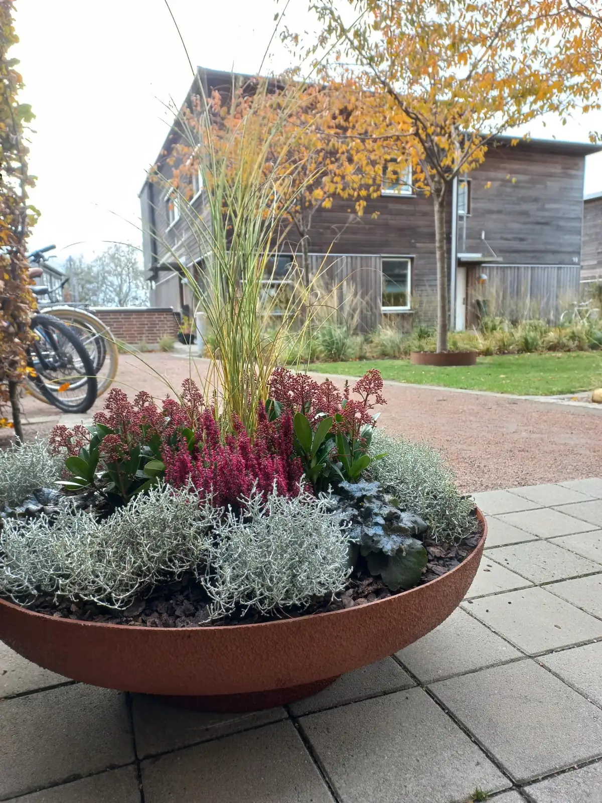 Plantering i Malmö på en brf