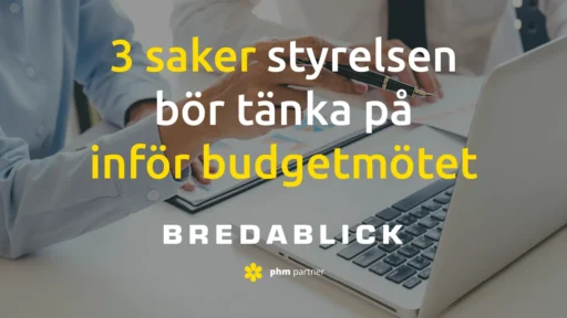 Budgetmöte med praktiska tips från Bredablick