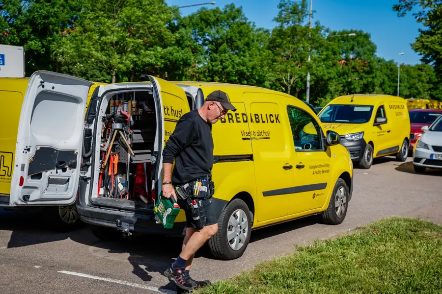 Fastighetsskötare på Bredablick i Helsingborg